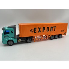 CM DONG MEI TOYS 貨櫃運輸車模型玩具，仿真工程車，兒童益智玩具, 綠黃, 1個
