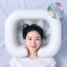 목이편안한 세발기 환자용 머리감는도구 환자머리감기기도구, 1개, 화이트