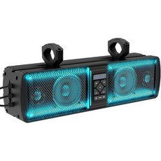 16인치 UTV 사운드 바 IP66 방수 블루투스 골프 카트 사운드 바 ATV 스피커 시스템 폴라리스 RZR CF모토 캔암과 호환되는 SXS 사운드 바