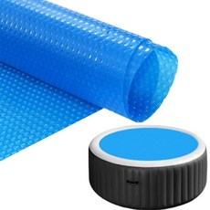 Adozsb 1.8 x 1.8m(6 x 6피트) 원형 온수 욕조 보온 담요 온수 욕조 태양열 수영장 커버 16mm 온수 욕조 단열 태양열 담요 버블 커버 태양열 커버 단열 담요, 04 C