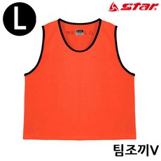 제사오스토어 팀조끼 오렌지 L 팀나누기 팀복 민소매 풋살유니폼