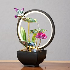 앤트앤비 미니 분수대 인테리어 실내 미니폭포 가정용 펌프 가습기, my0112