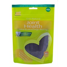 Get Naked 犬關節保健機能性 添加葡萄糖胺軟骨素 低脂低卡 牛奶起司口味, 176g, 1個, 關節保健潔牙骨