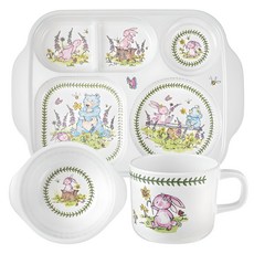 PORTmeIRION 波特玫琳恩 迷你兔子與熊餐盤組, 混合顏色, 餐盤 + 碗 + 馬克杯, 1個