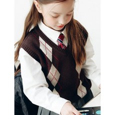 매장정품 빈폴 키즈 BEANPOLE KIDS 아가일 베스트 - 브라운 202854