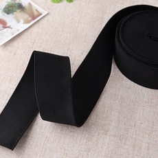 짱패브릭 (450cm)고탄력-이중직고무밴드-블랙, 40mm, 1개