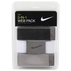 나이키/ NIKE 3IN1 웹벨트팩, 화이트/블랙/그레이, 1개