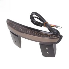 오토바이 후면 펜더 가장자리 테일 경고 중지 빛 연기레드클리어 렌즈 할리 아이언 다진, 색상: 2. gray, 1개