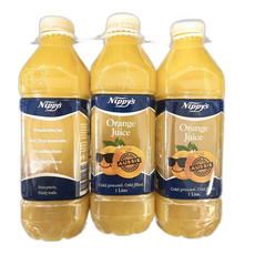 코스트코 니피 착즙 오렌지주스 무배/ 냉장 착즙100% 콜드프레스방식 생과일주스, 3개, 1L