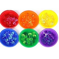 색깔 수세기용 분류접시6개 4세 5세 유치원 수학 교구 놀이방 남아 조카 완구 패턴, 1개