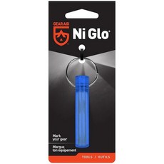 GEAR AID Ni Glo 5.1cm2인치 UV 충전식 글로우 키체인 캠핑 스쿠버 다이빙 야 낚시 하이킹 응급 키트 일상 사용을 다목적 야광 액세서리 블루 1팩 2995077, 1 Pack, 1 Pack, Blue