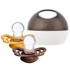 빕스 꾸뛰르 실리콘 쪽쪽이 2P+포켓몽케이스, 1단계, 모카+허니비+포켓몽케이스, 1세트