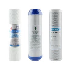 10吋 除氯過濾淨水, 1個, 高壓縮白棉+CTO+UDF（三支一組）