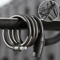 시그니처베이지 자전거 킥보드 열쇠키 자물쇠 YPZ113, 1개, 블랙