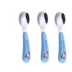 兒童寶寶可愛卡通餐具組 叉子勺子, 1個, 勺子,一支粉