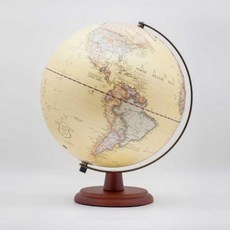 SkyGlobe 12吋仿古海洋木質地球儀 (附燈/中英文對照) 台灣製