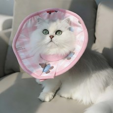 반려동물 방수 중성화 핥기 방지 넥카라, 핑크색, 1개