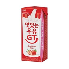 남양 맛있는우유 GT 멸균우유 딸기맛(180ml) 24입 음료수 팬트리 헬스장 출출할때 아이간식 유치원 탕비실, 180ml, 24개