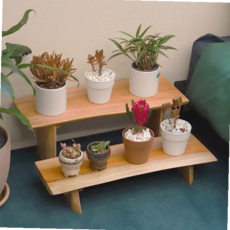 계단식 원목 통원목 화분 선반 60cm 진열대 59000EA 1EA, 마호가니 원목, 화분진열대 (60cm 소)