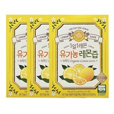 홀베리 1일1레몬 유기농레몬즙 + 쇼핑백, 14회분, 3박스