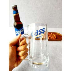 카스 맥주잔 500CC 생맥주잔 얼음맥주컵 업소용 호프집 냉동, 1개
