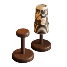 카페 종이컵 디스펜서 우드 일회용 홀더 수납함, 1개