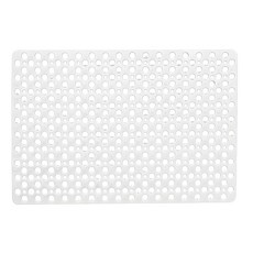 심플 욕실 샤워 미끄럼방지 매트 가정용 호텔 샤워실 방수 펀칭 낙상방지 매트, 화이트, 1개