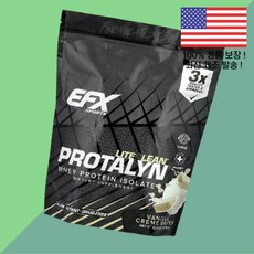 EFX 스포츠 프로탈린 유청 단백 웨이 아이솔레이트 프로틴 분리 바닐라 크림 웨이퍼 2파운드 907g Sports Protalyn Whey Protein Isolate Vani