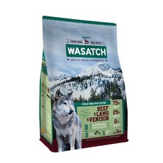 【臭貓動物園】Wasatch瓦莎奇｜原生犬糧 三種紅肉3kg, 3kg, 1個, 牛 + 鹿
