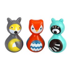 KesB 미니 동물 오뚝이 3종세트 2205 소리나는 영아 오또기 롤리폴리 완구, 1세트, 랜덤발송