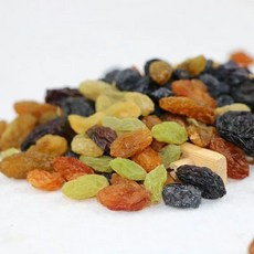 씨플 신강 큰입자 4색 혼합 씨없는 건포도 500g 영양간식 무첨가 건과일 말린포도, 1개, [큰알갱이 *4색]  500g*봉지