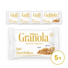 발보아 라이트 그래놀라 미니 바나나, 5개, 40g