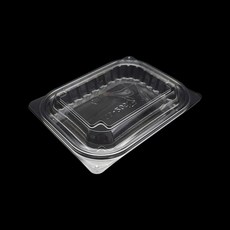 사각 샐러드 반찬 포장용기 GD-205 (투명) 100세트 과일 떡, 1개, 100개입