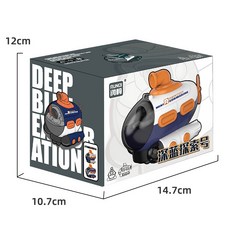 電動萬向潛水艇玩具車 - 萬向移動 燈光音樂兒童玩具, 1個, 潛水艇