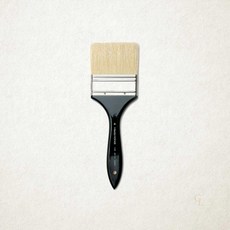 화홍 유화백붓 145 4호 80mm 전문가 배경 빽붓 1개입