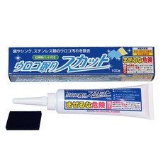 日本鈴木油脂 鏡面不鏽鋼除垢劑 100g - 水垢剋星、玻璃潔淨、鏡子亮晶晶, 1個