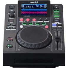 제미니 사운드 MDJ-600 4.3인치 디스플레이 터치 정전식 조그휠 MIDI 컨트롤러 - 초보자와 프로를 위한 다용도 DJ 덱을 갖춘 프로페셔널 CD 및 USB 미디어 플레이, 1개