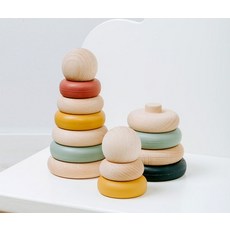 베이비온리 실리콘우드 링쌓기 아기교구, 본상품선택, 1개