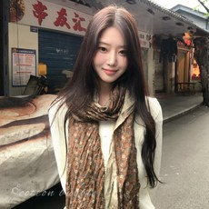 民族風復古碎花雲南圍巾披肩 出遊穿搭配飾棉麻長條度假氛圍感絲巾