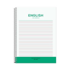 클라리온 스프링 캠퍼스 영어노트, 1개, 그린