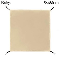 경량 야외 캠핑 여행 자동 방수 텐트 커버 내구성 해먹 태양 쉘터 타프, Beige 56x56cm