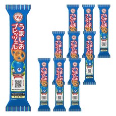 布爾本迷你美味鹽味椒鹽脆餅 日本零食 40克10包, 10個, 40g