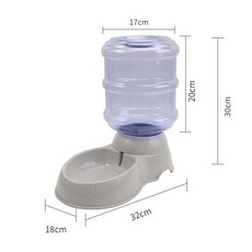 寵物自動飲水機 寵物自動餵食器 3.8L 自動餵食與飲水機, 1個, 自動飲水機