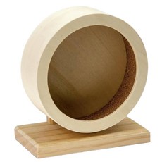 햄스터 기니피그 원목 무소음 쳇바퀴 햄스펫, 1개, 33cm