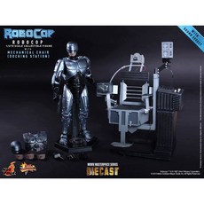 野獸國 Hot Toys 機器戰警 墨菲 MMS203D05 1/6 比例 可動人偶 附機械椅 (非 MMS265 MMS669), 1個