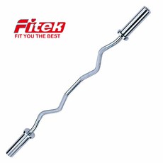 Fitek 奧林匹克彎曲槓 奧林匹克W槓 舉重 重量訓練 健力 健身訓練適用 2英吋孔徑槓片