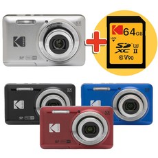 (정품64기가 SD카드포함) 코닥 픽스프로 FZ55 디지털카메라, 블랙