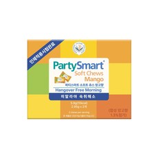 [당일출고] 히말라야 숙취해소젤리 파티스마트 소프트 츄스(2개입) 망고맛, 5.9g, 6개