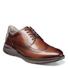 Florsheim Frenzi Wingtip Oxford Mens 7 DM US CognacWhite 361521