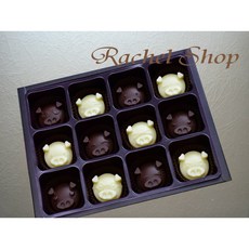 手作小豬巧克力12入禮盒，生日婚禮情人節姐妹禮聖誕節首選，接單現做, 1個